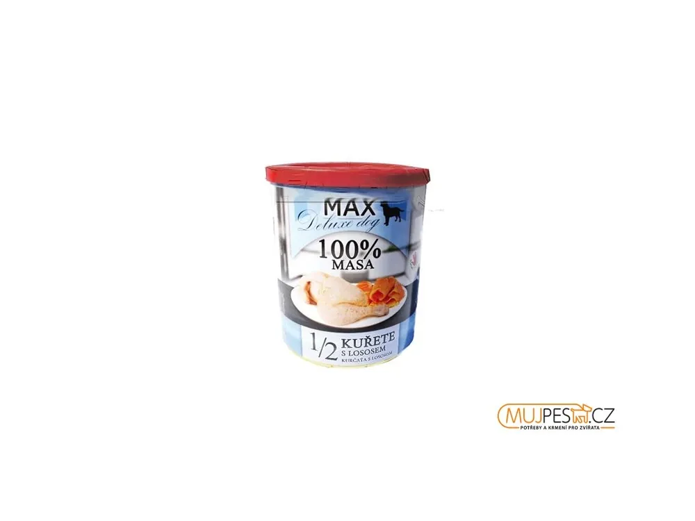 Novinka MAX Deluxe 1/2 Kuřete s Lososem 800G