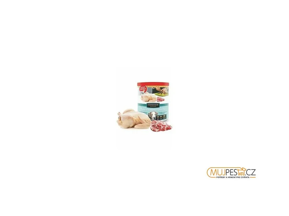TOPSTEIN Kuře a vemeno v plechu 800g Speciální Cena