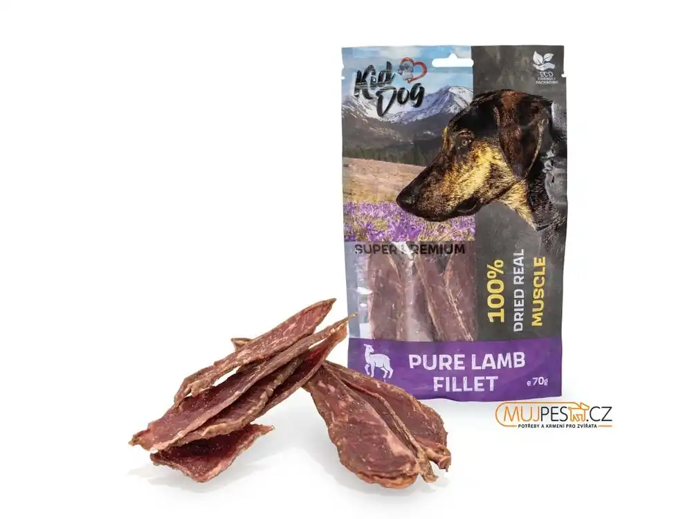 KIDDOG SUPER PREMIUM 100% jehněčí čistá svalovina bez aditiv 70 g Pouze Dnes