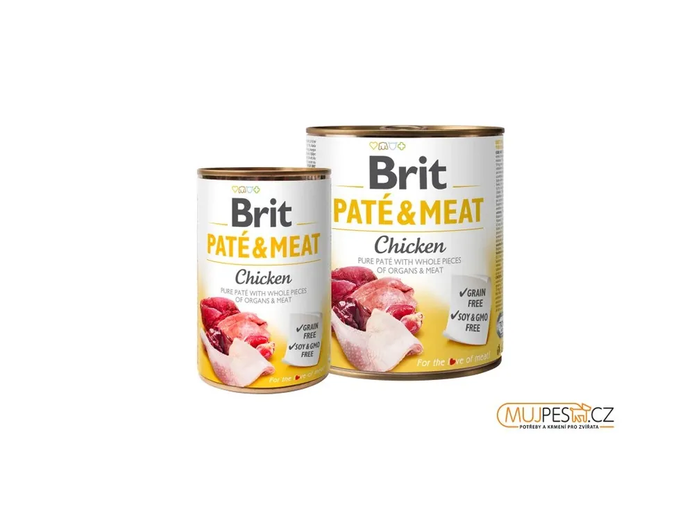 Brit Dog konz Paté & Meat Chicken 800g Aktuální