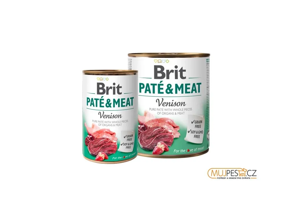 Levný Brit Dog konz Paté & Meat Venison 800g