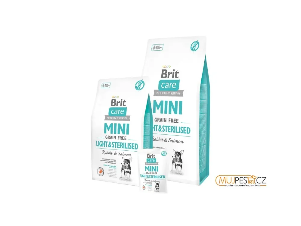 Brit Care Dog Mini Grain Free Light & Sterilised Super Cena