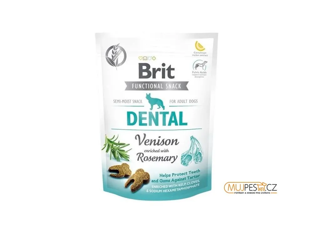 Nakupujte Hned Brit Care Dog Functional Snack Dental Venison 150g