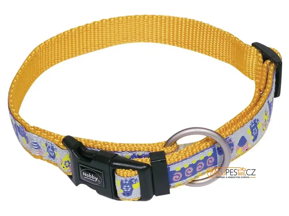 Nobby STYLE obojek nylon oranžový XS-S 22-32cm Výprodej