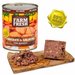 Omezená Nabídka Farm Fresh Kuře a Losos 800g