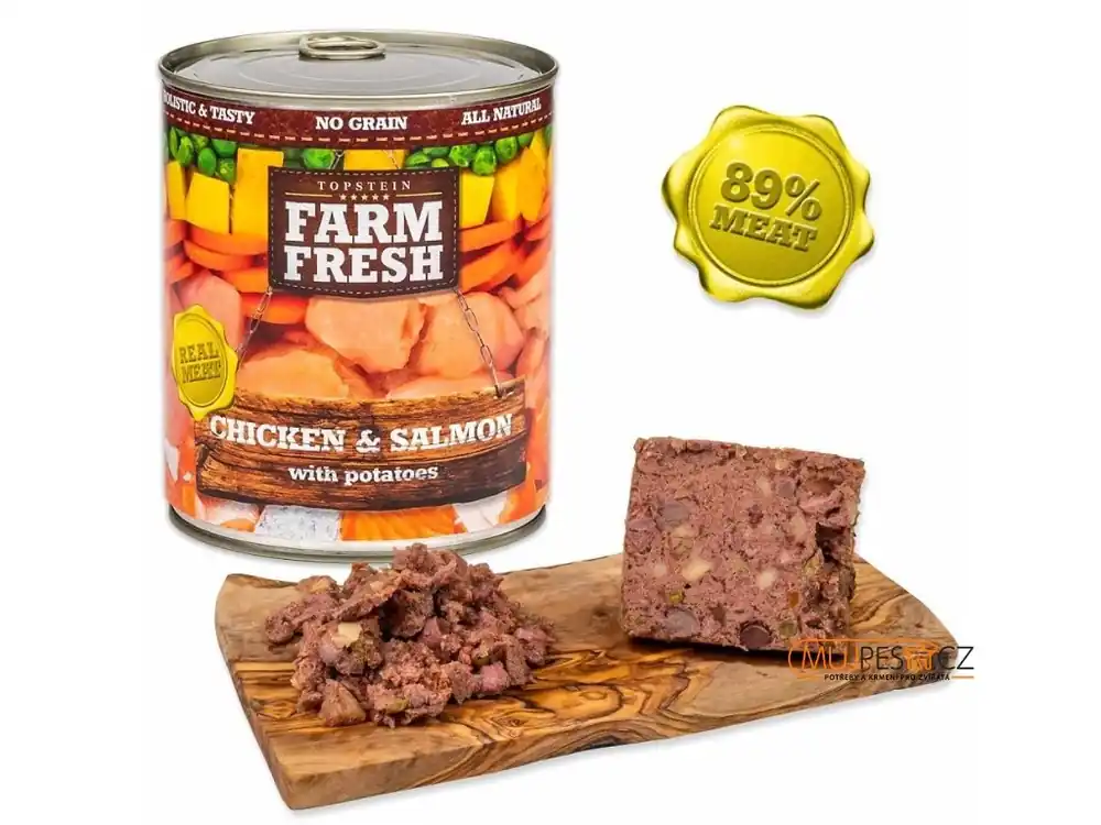 Omezená Nabídka Farm Fresh Kuře a Losos 800g