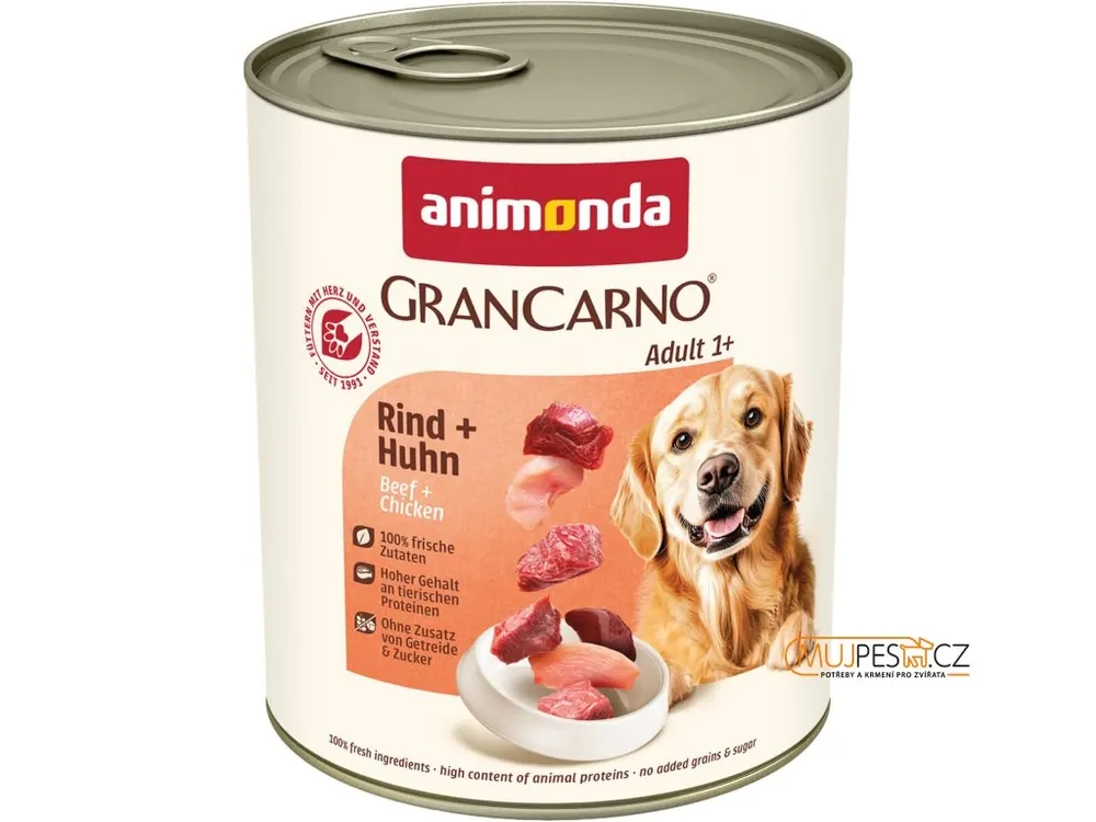 GRANCARNO Adult - hovězí, kuřecí 800g Cenově Výhodný