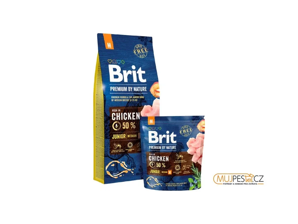 Brit Premium By Nature Dog Junior M Jen Po Omezenou Doba