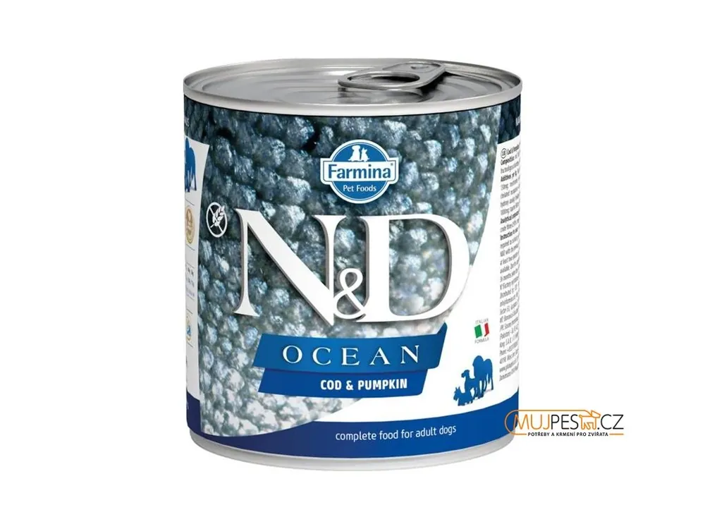 N&D OCEAN Dog konz. Cod & Pumpkin 285 g Výprodej