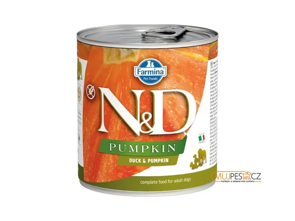 N&D PUMPKIN Dog konz. Duck & Pumpkin 285 g Vysoce Kvalitní