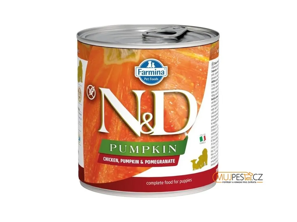Sezónní Sleva N&D PUMPKIN Dog konz. Chicken, Pumpkin & Pomegranate Puppy 285 g