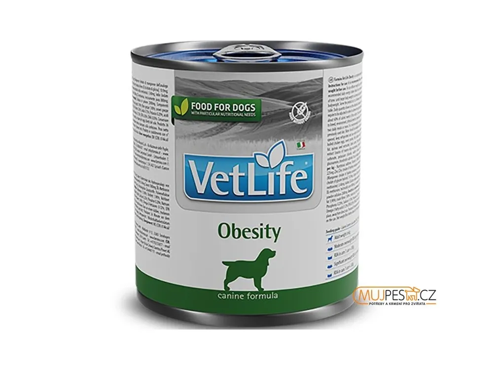 Nejprodávanější Vet Life Natural Canine konz. Obesity 300 g