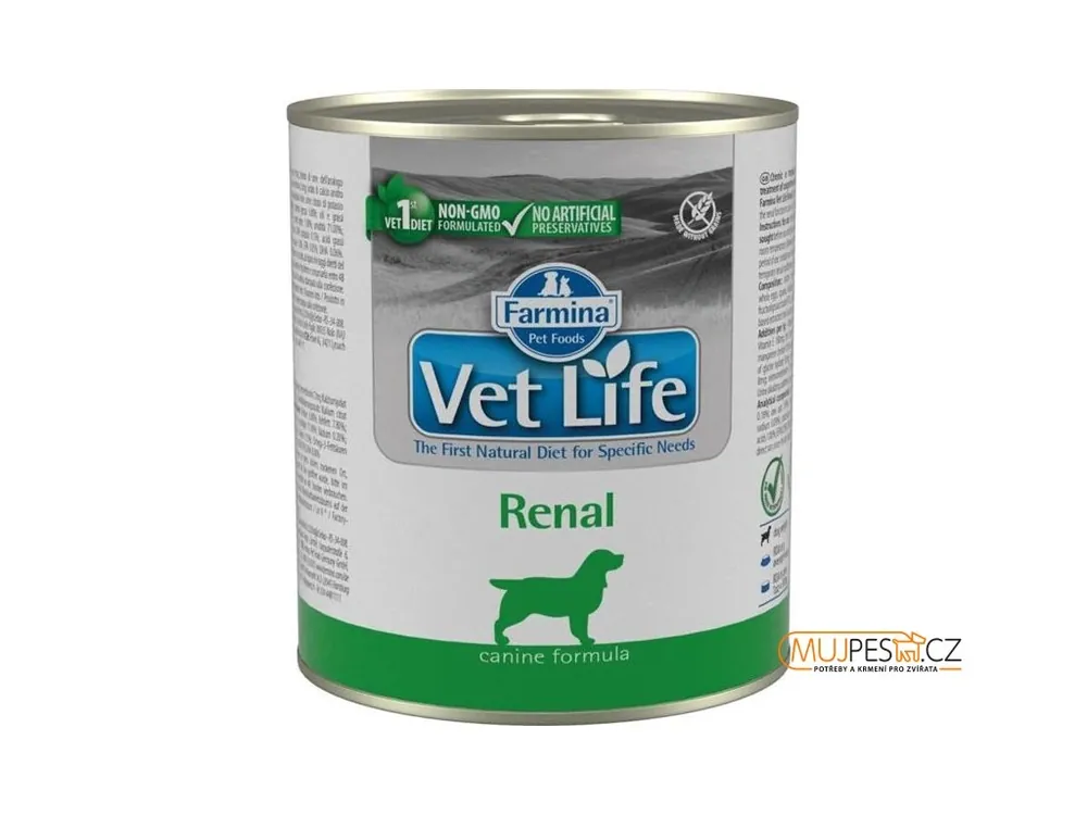 Akční Nabídka Vet Life Natural Canine konz. Renal 300 g