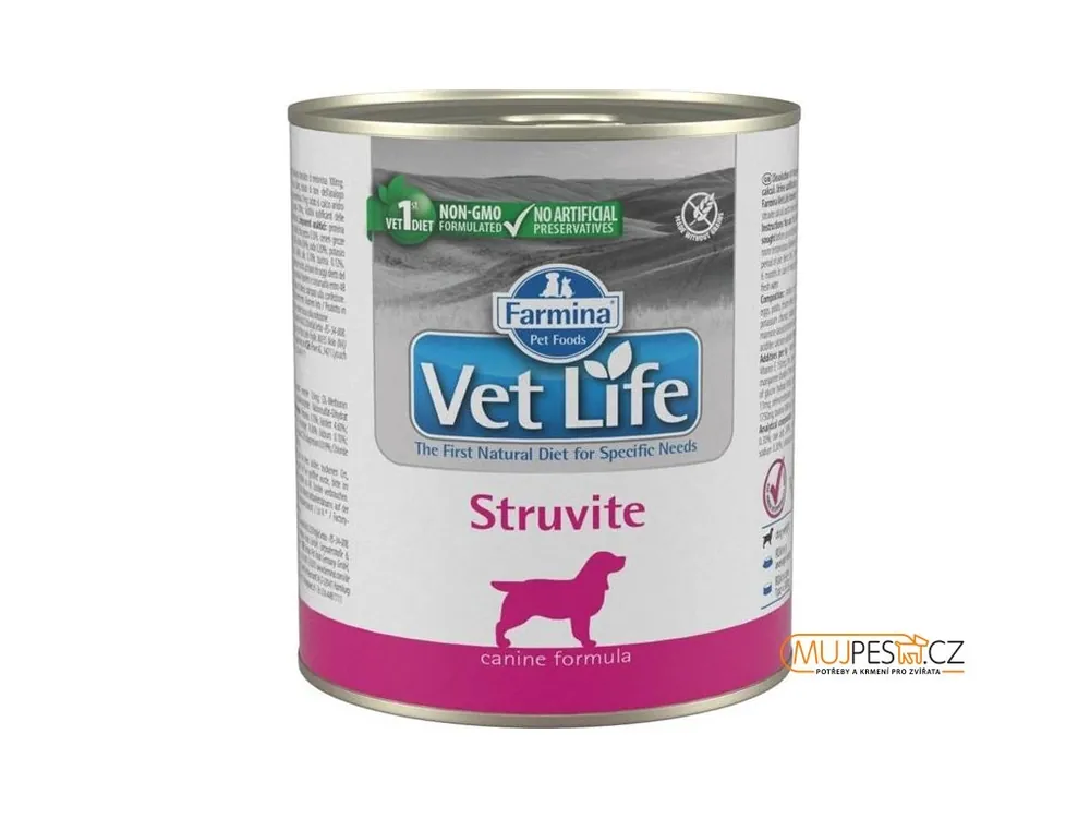 Výprodej Vet Life Natural Canine konz. Struvite 300 g