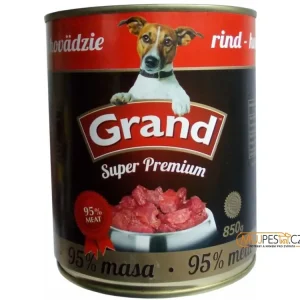 GRAND konz. Superpremium pes hovězí 850g Poslední Šance
