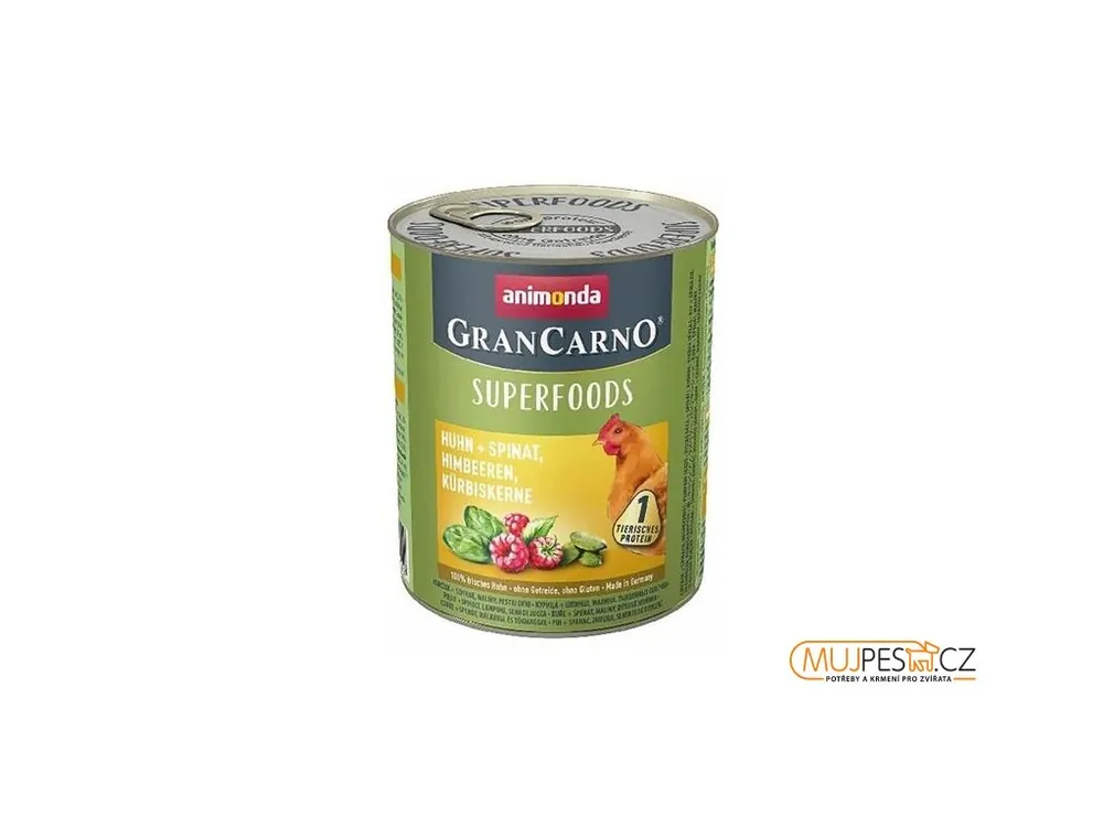 GRANCARNO Superfoods kure,špenát,maliny,dýnová sem Koupit Online