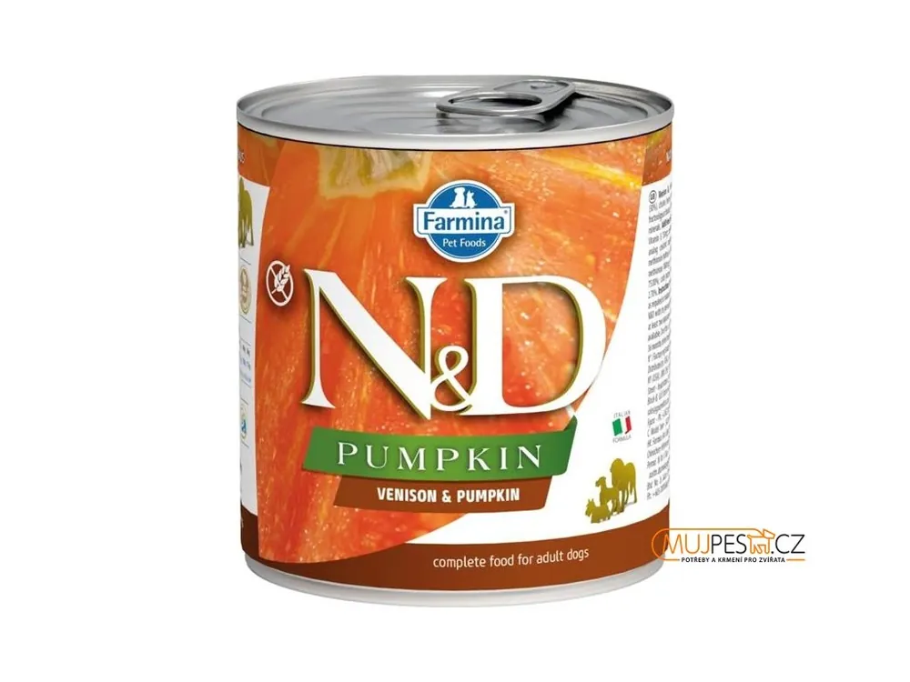 N&D PUMPKIN Dog konz. Venison & Pumpkin 285 g Originální
