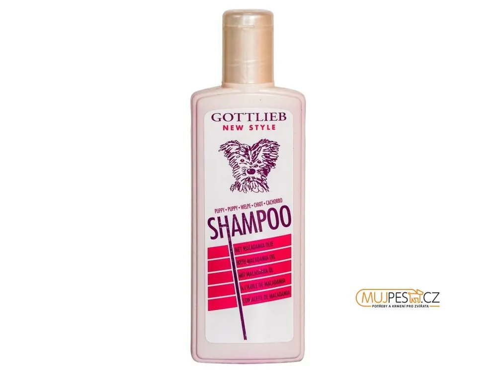 Tovární Cena Gottlieb Puppy šampon 300ml - pro štěňata s makadamovým olejem