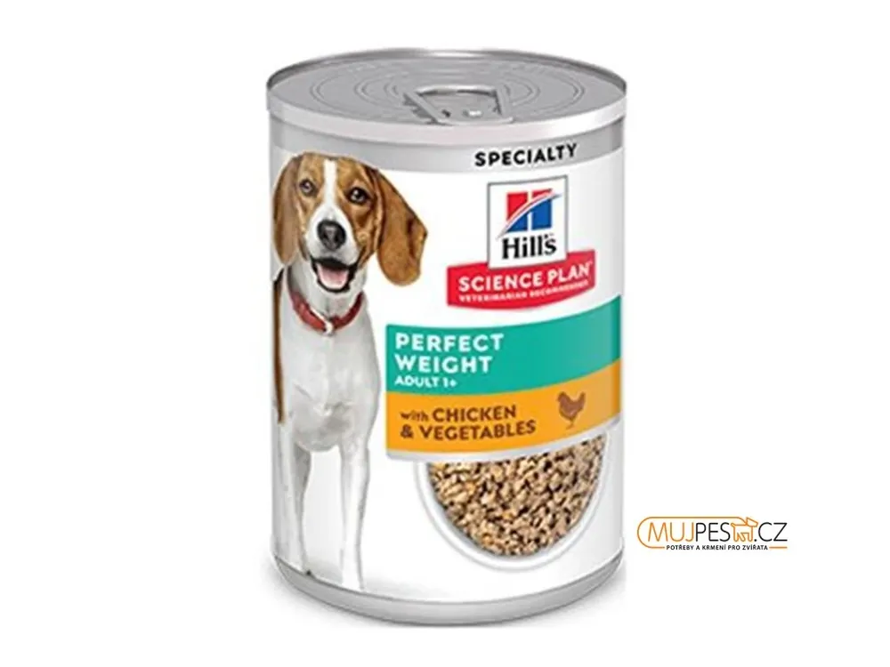 Pouze Dnes Hill‘s Can. konz. SP Per.Weight Adult Chicken&Veg 370g