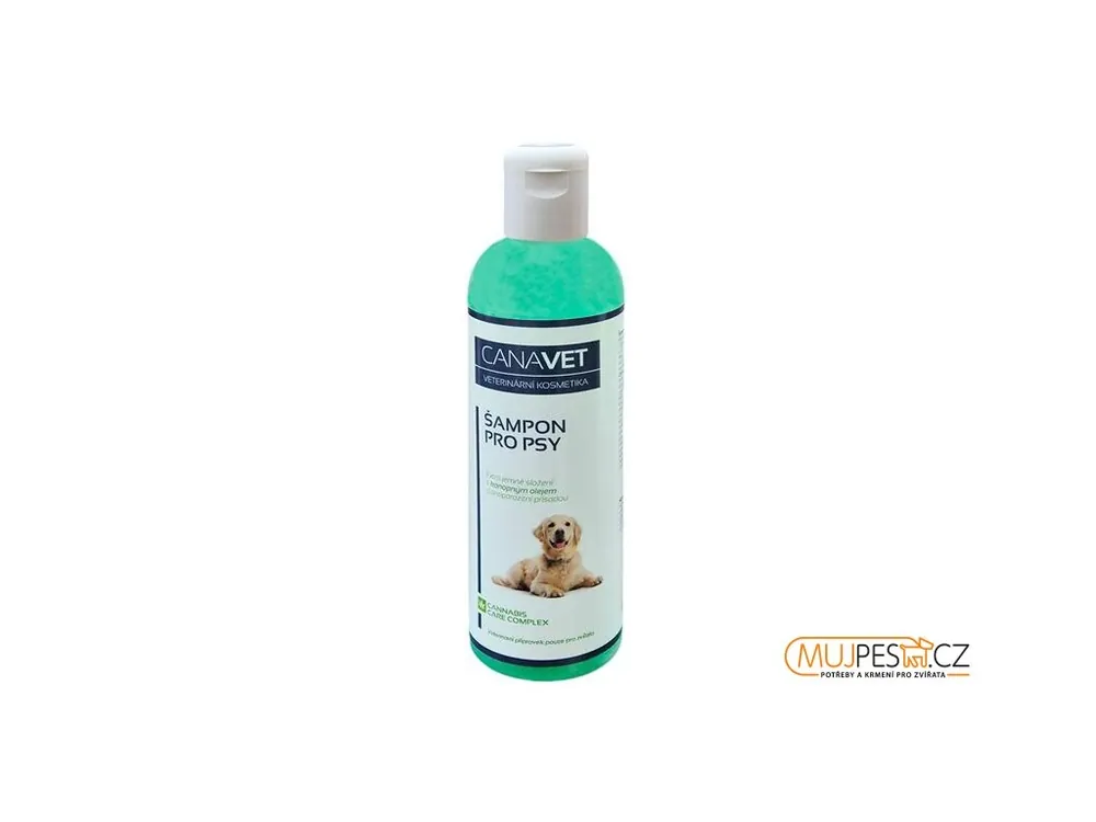 Víkendová Akce CANAVET šampon pro psy s antipar.přísadou Canabis CC 250ml