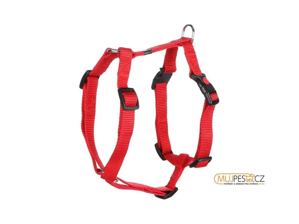 Postroj nylon Ziggi červený S 1,5x35-50cm Flamingo Hit Sezóny