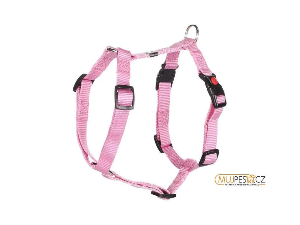 Omezená Nabídka Postroj nylon Ziggi růžový S 1,5x35-50cm Flamingo