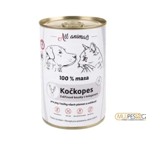 ALL ANIMALS Kočkopes konz. zvěřinové kousky s kolagenem 400g Přímo Od Výrobce