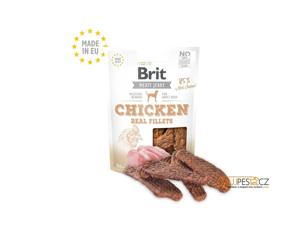 Brit Jerky Chicken Fillets 200 g Akční Nabídka