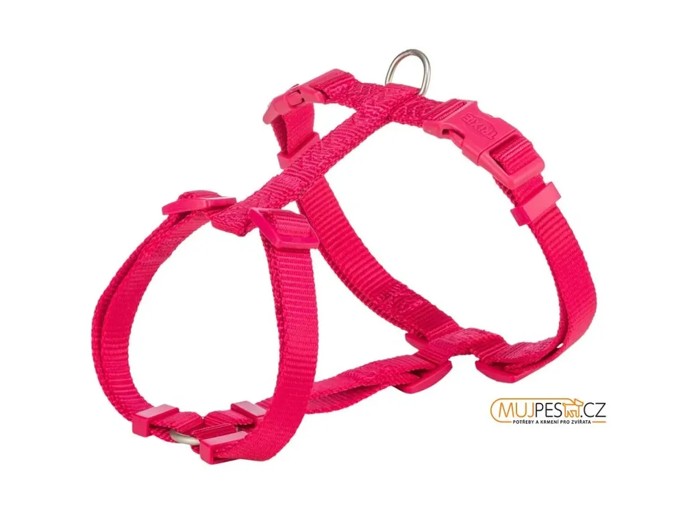Víkendová Akce H-postroj PREMIUM, fuchsia