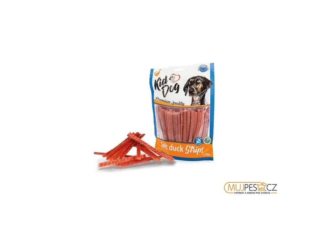 KIDDOG kachní proužek, měkké masíčko 250 g Super Cena