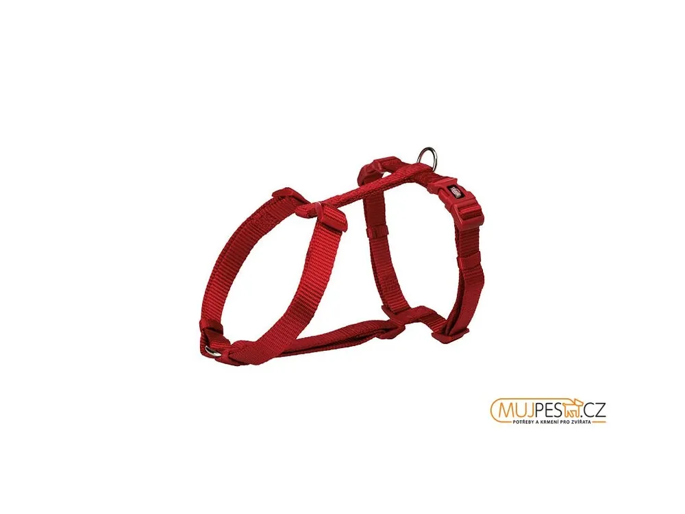 Novinka PREMIUM H-postroj XS-S 30-44 cm/10 mm, červený