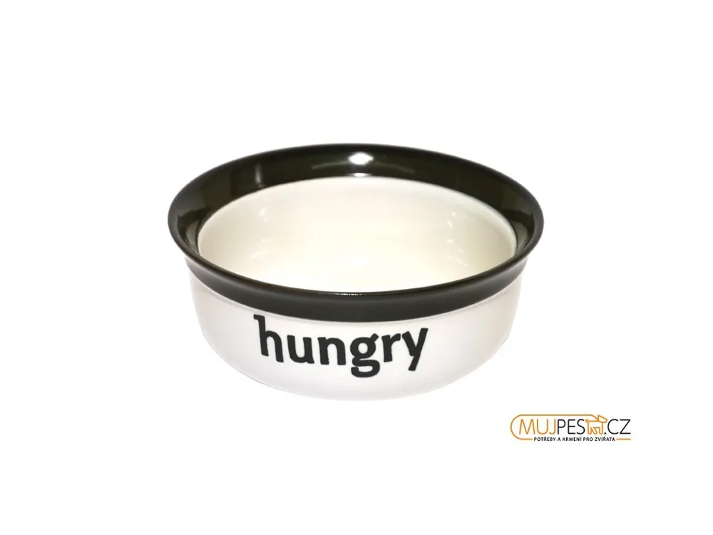 Vysoce Kvalitní Miska Keramická Hungry - Černo/Bílá Rw