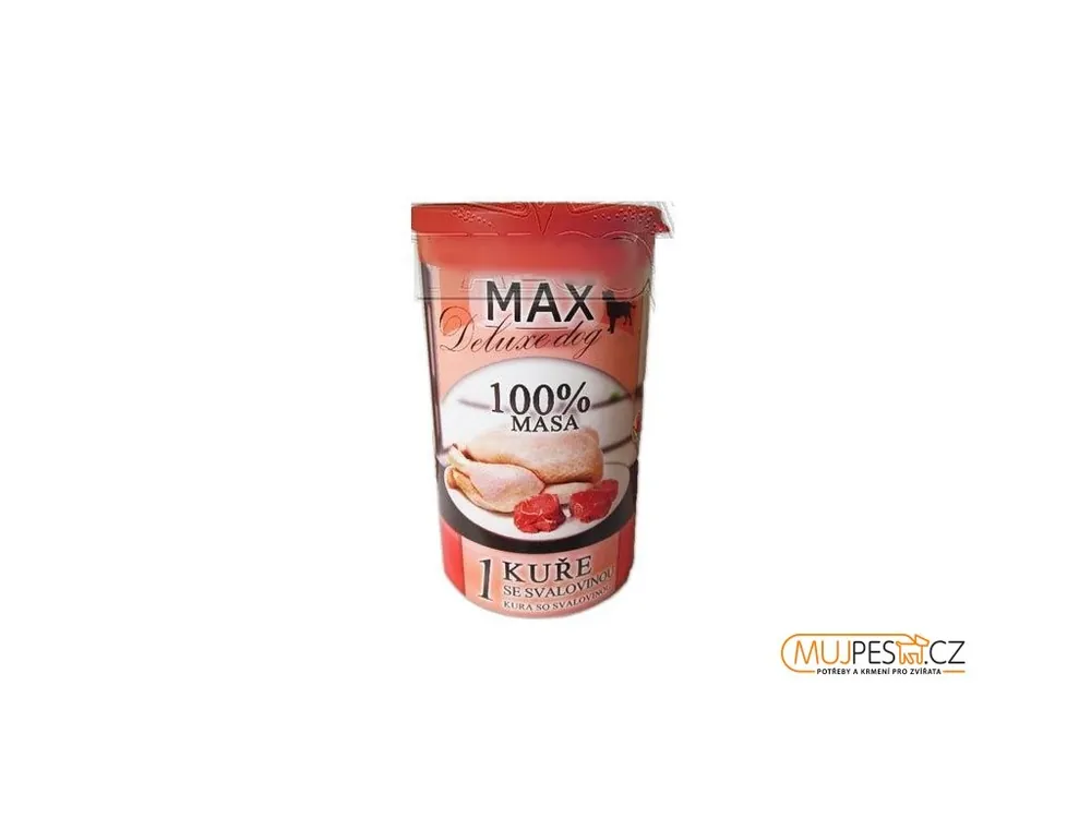 MAX deluxe 3/4 kuře + kostky svaloviny 1200g Hit Sezóny