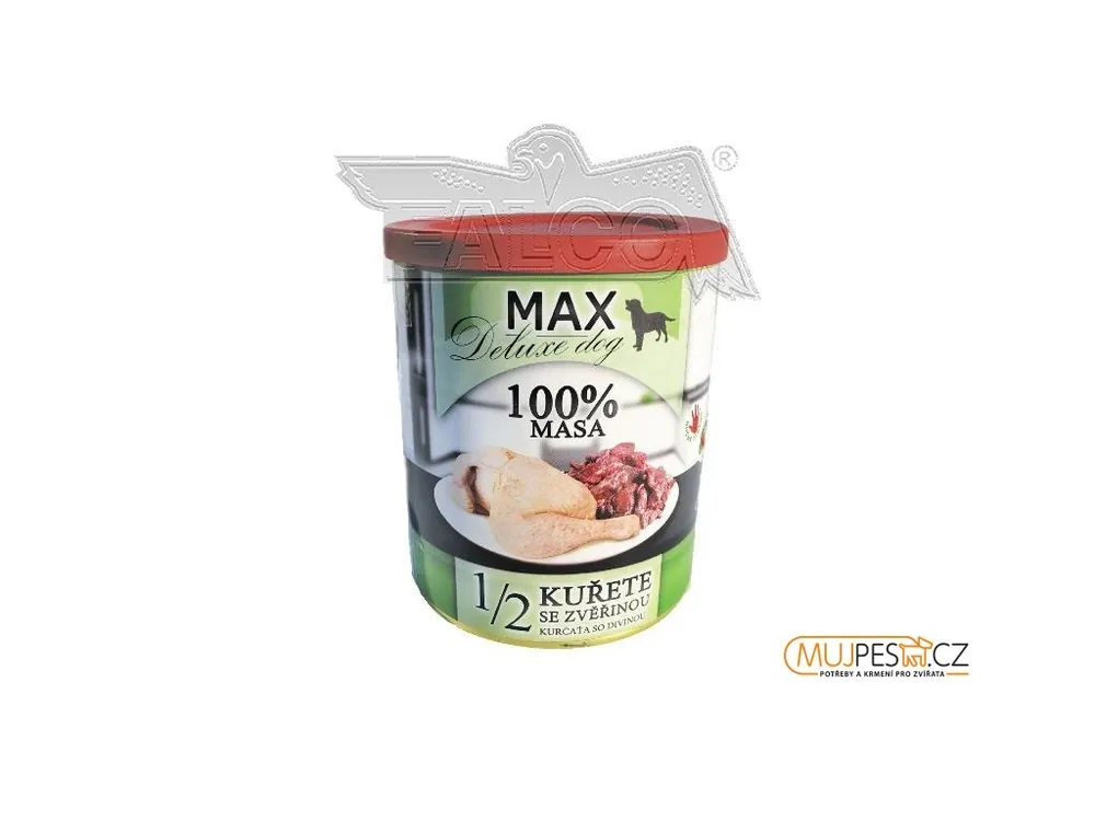 Přímo Od Výrobce MAX deluxe 3/4 KUŘETE se zvěřinou 1200g