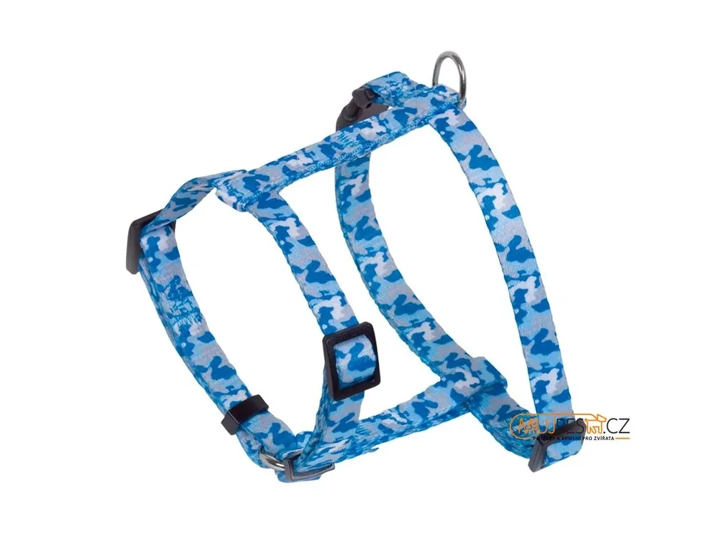 Nobby postroj maskáčový CAMOUFLAGE 20-35 cm modrá Pouze Dnes