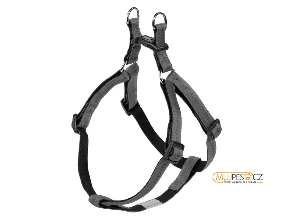 Originální Nobby Soft Grip Postroj Nylon 30-40Cm / 10Mm Tmavě Šedá