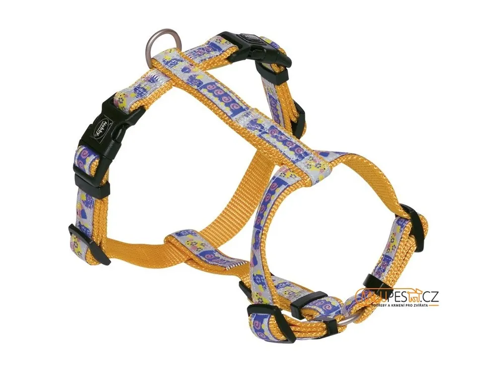 Nobby STYLE postroj pro psa oranžový nylon XXS-XS 25-35cm Výhodná Nabídka