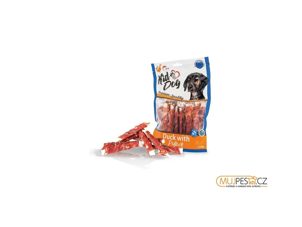 KIDDOG kachní masíčko na plátku z tresky 250 g Ihned K Objednání