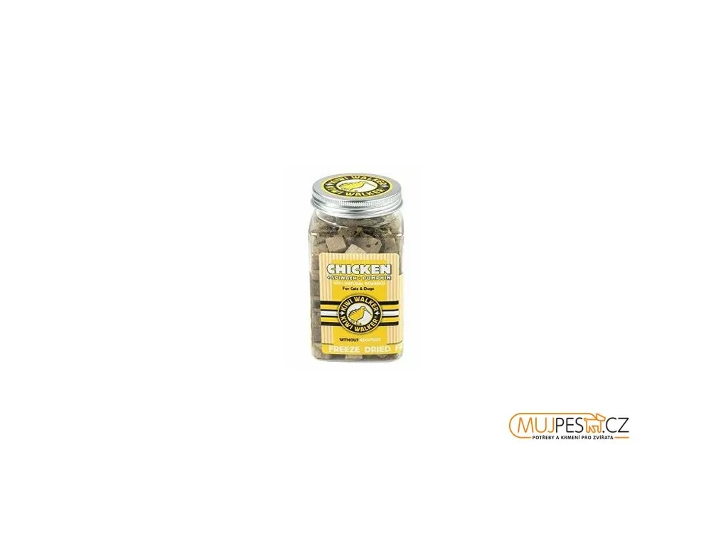 Originální Pochoutka mrazem sušené kuře, špenát, dýně 100g Kiwi