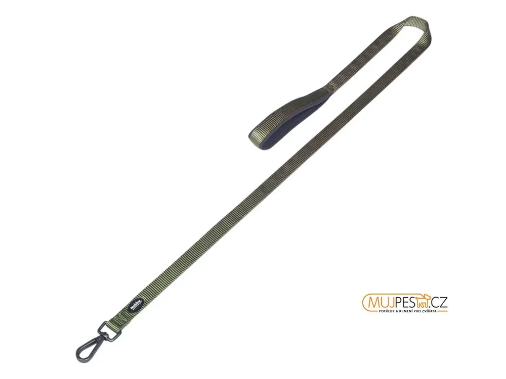 Nobby CLASSIC COMFORT vodítko nylon zelená XS-S 1,20m 15mm Must-Have