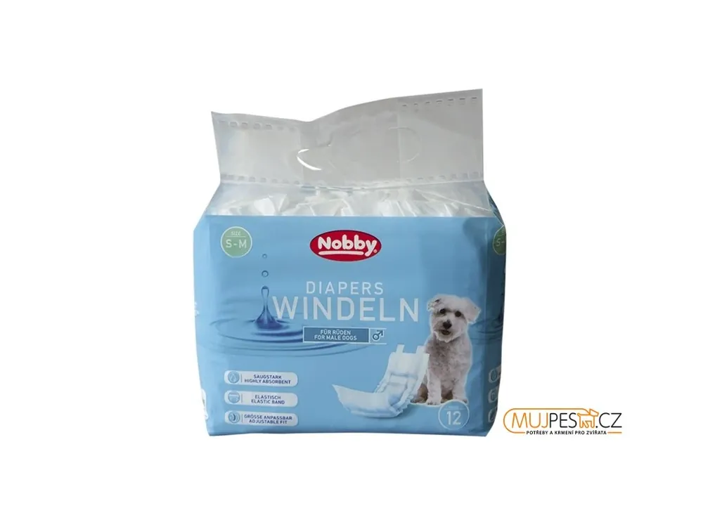 Nobby papírové pleny pro psy L-XL 60-80cm (12 ks) Nejlepší Volba