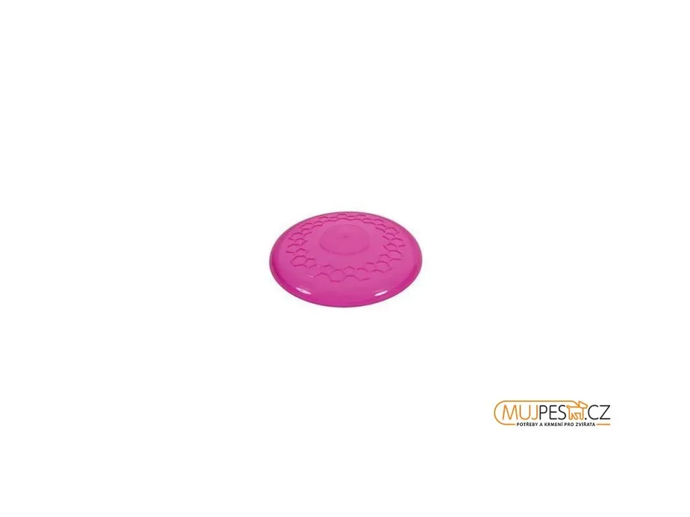 Autentický Hračka pes FRISBEE TPR POP 23 cm růžová Zolux