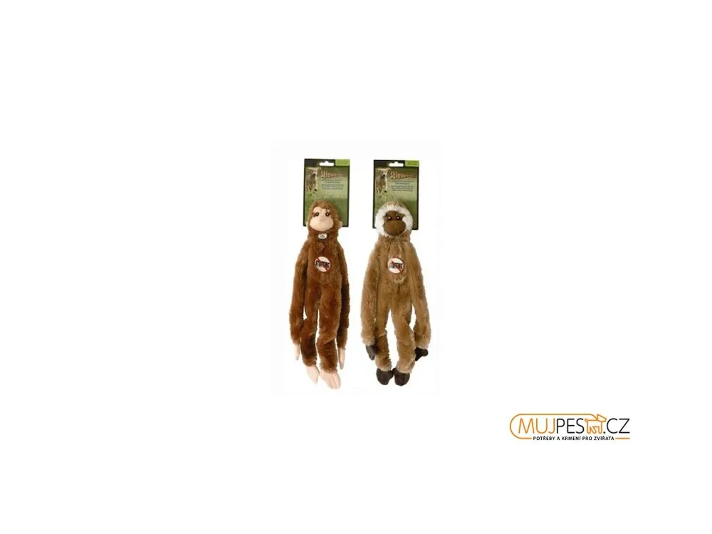 Odeslání Ihned Hračka pes Opice pískací 41cm Skinneeez