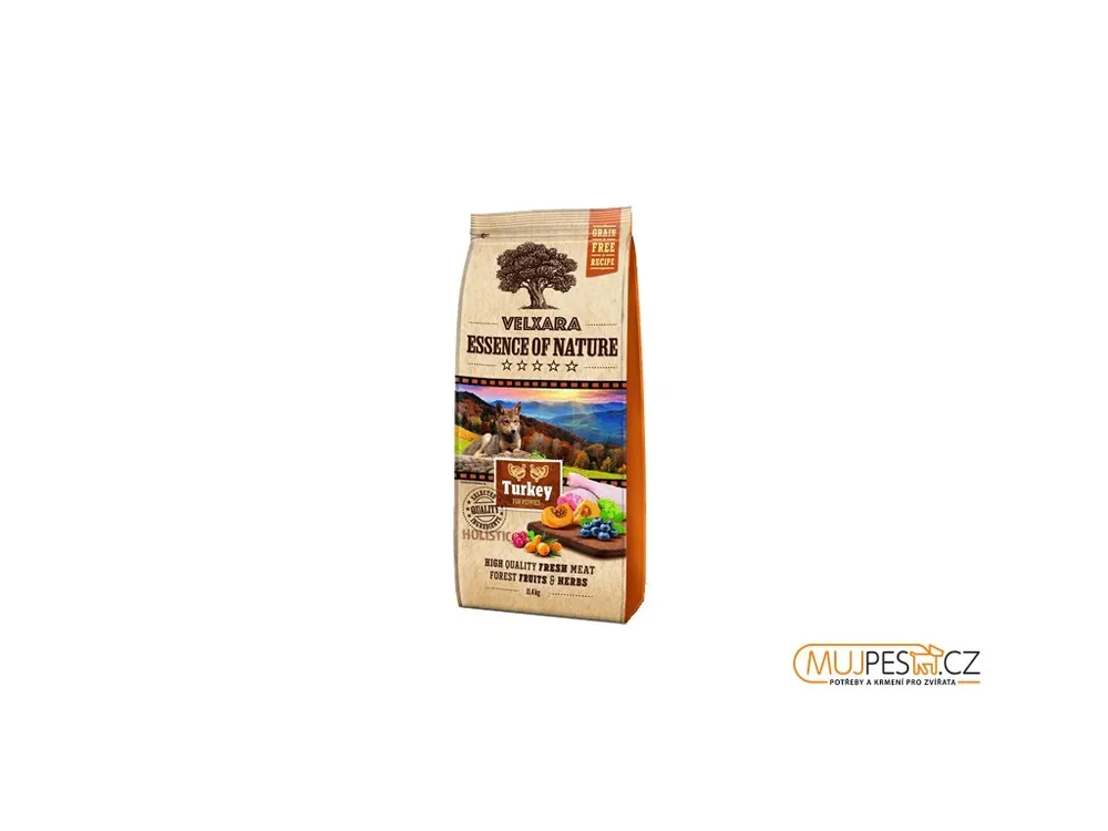 Nakupujte Hned Velxara Essence Of Nature Grain-Free Puppy Turkey 750g