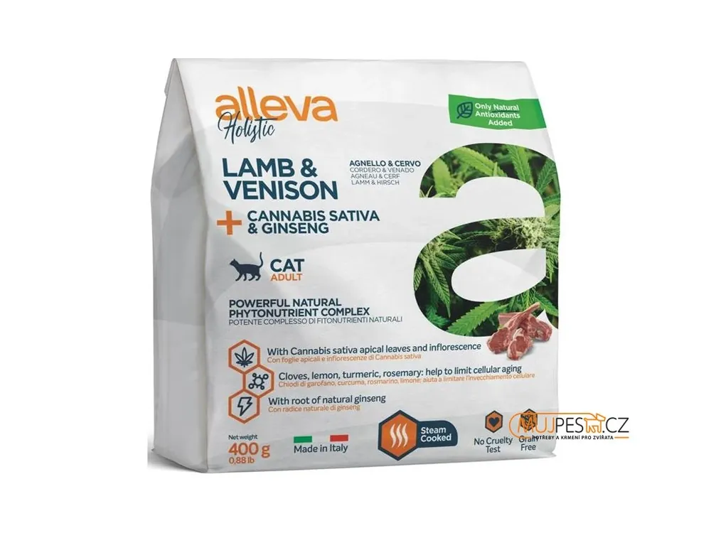 Akční Nabídka ALLEVA HOLISTIC Cat Dry Adult Lamb&Venison 400g