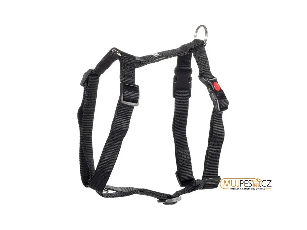 Aktuální Postroj nylon Ziggi černý M 2x45-65cm Flamingo