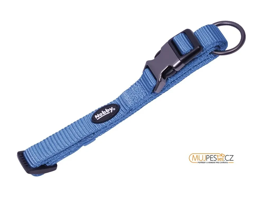 Výprodej Nobby CLASSIC COMFORT obojek nylon světle modrý M-L 50-65cm