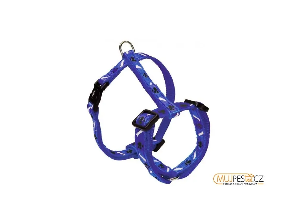 Levný Nobby Mini Textilní Postroj 20-35Cm / 10Mm Modrý