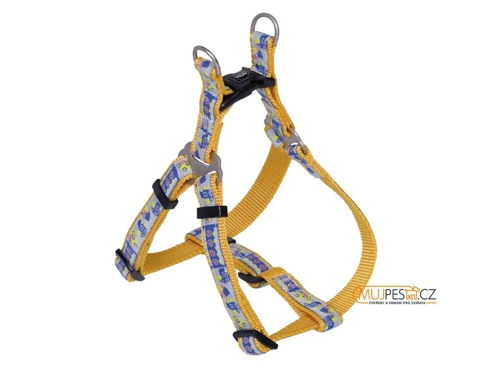 Sleva Nobby STYLE One Touch postroj oranžový nylon XS-S 30-40cm