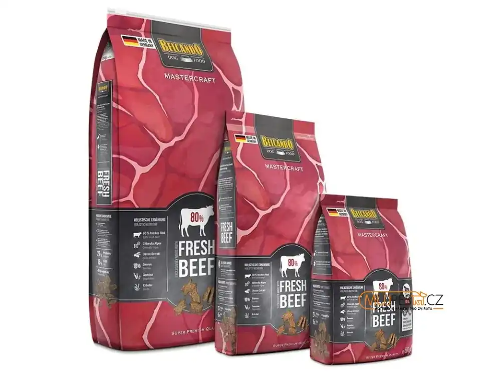 Belcando MasterCraft Fresh Beef s hovězím masem + k velkému balení sluneční clona ZDARMA Rychlé Dodání